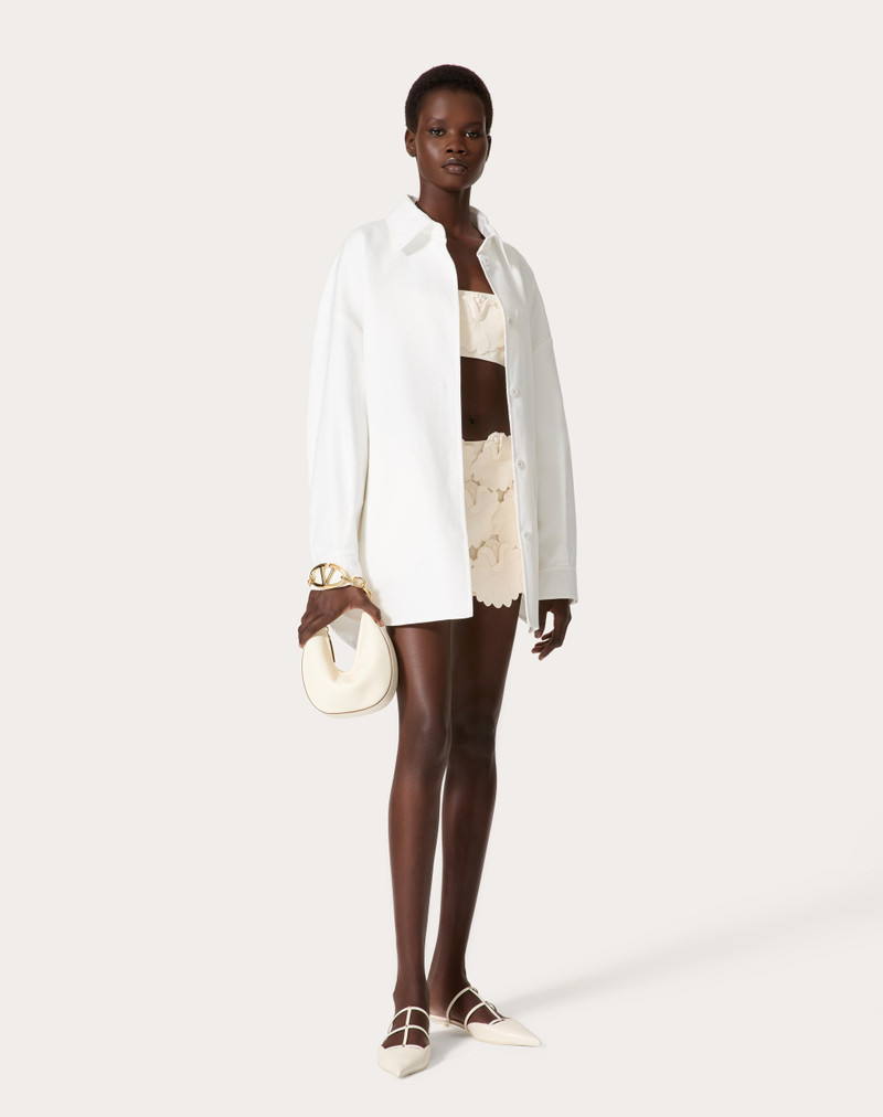 EMBROIDERED CREPE COUTURE SKORT 2