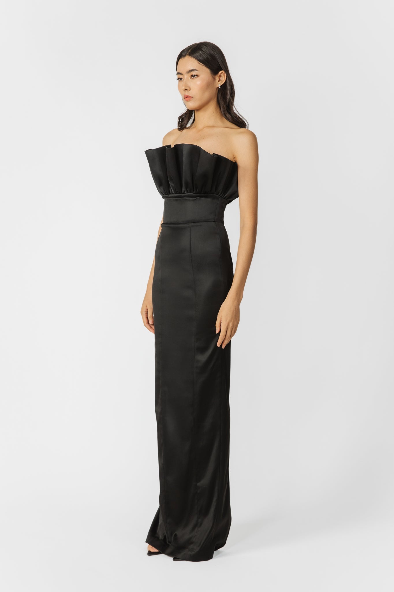 NOAH STRAPLESS SATIN GOWN - 2