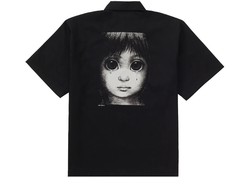 Supreme Supreme Margaret Keane Teardrop S/S Work Shirt Black outlook