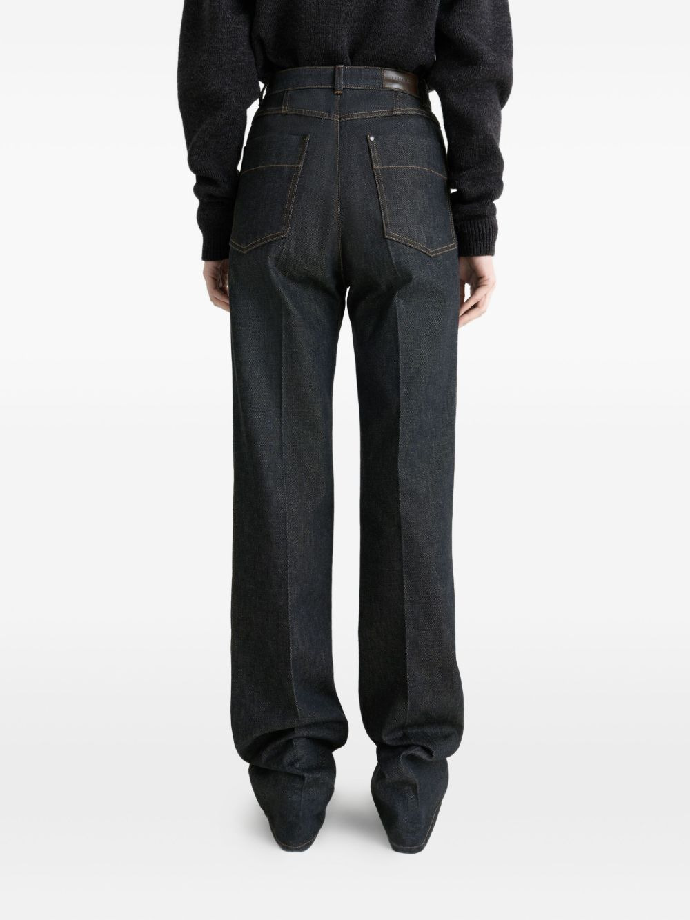 high-waisted pleated trousers - 5