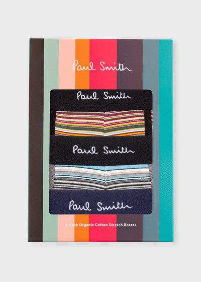 Paul Smith 'Signature Stripe' Long Boxer Briefs Three Pack outlook