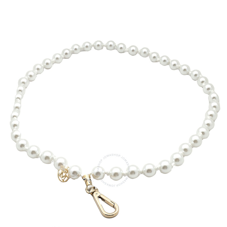 Maison Michel Martine White Pearls Shoulder Strap - 3