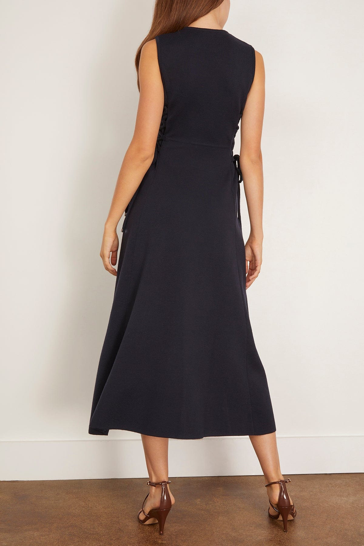 Delfi Knitted Dress in Ultramarine - 4