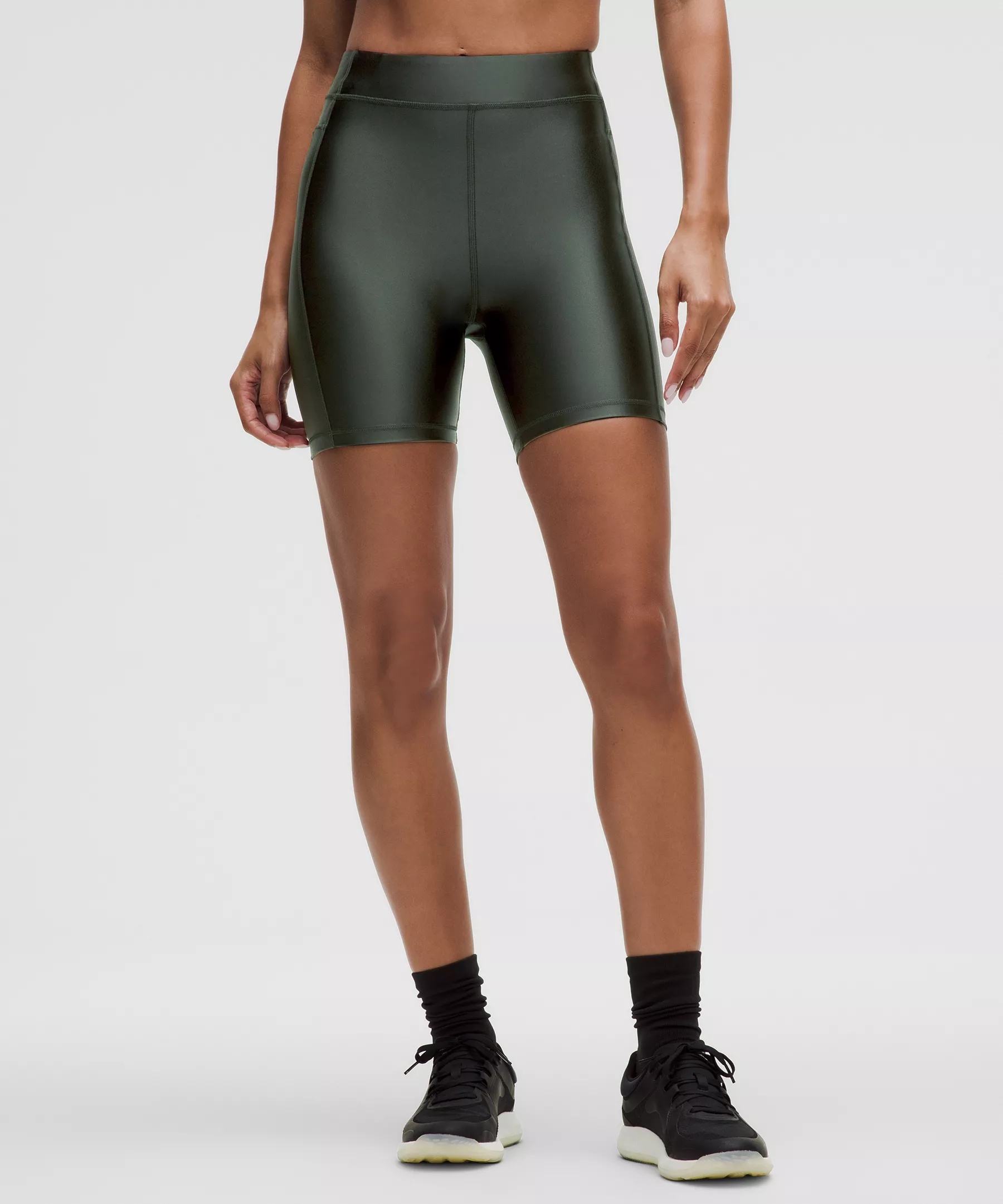 Satin Shine High-Rise Short 6" - 1