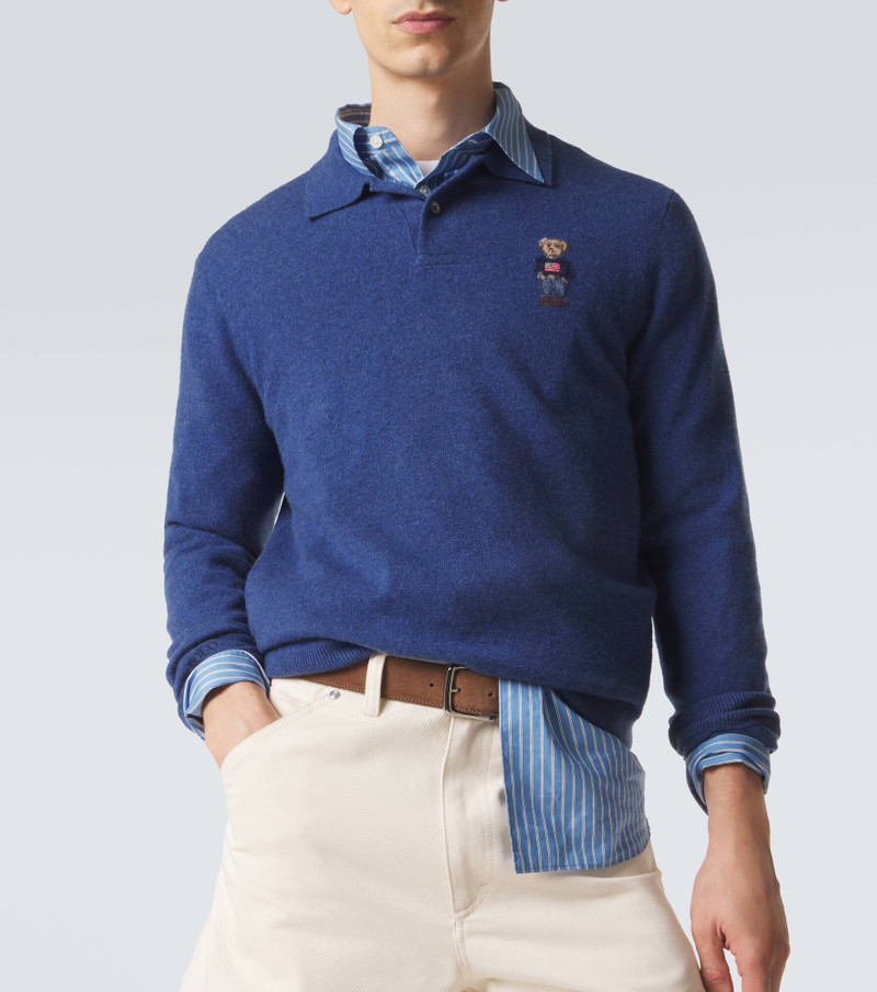 Polo Bear cashmere polo sweater 5