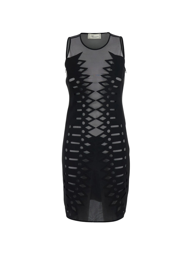 Blumarine Embroidered Scuba Dress 1