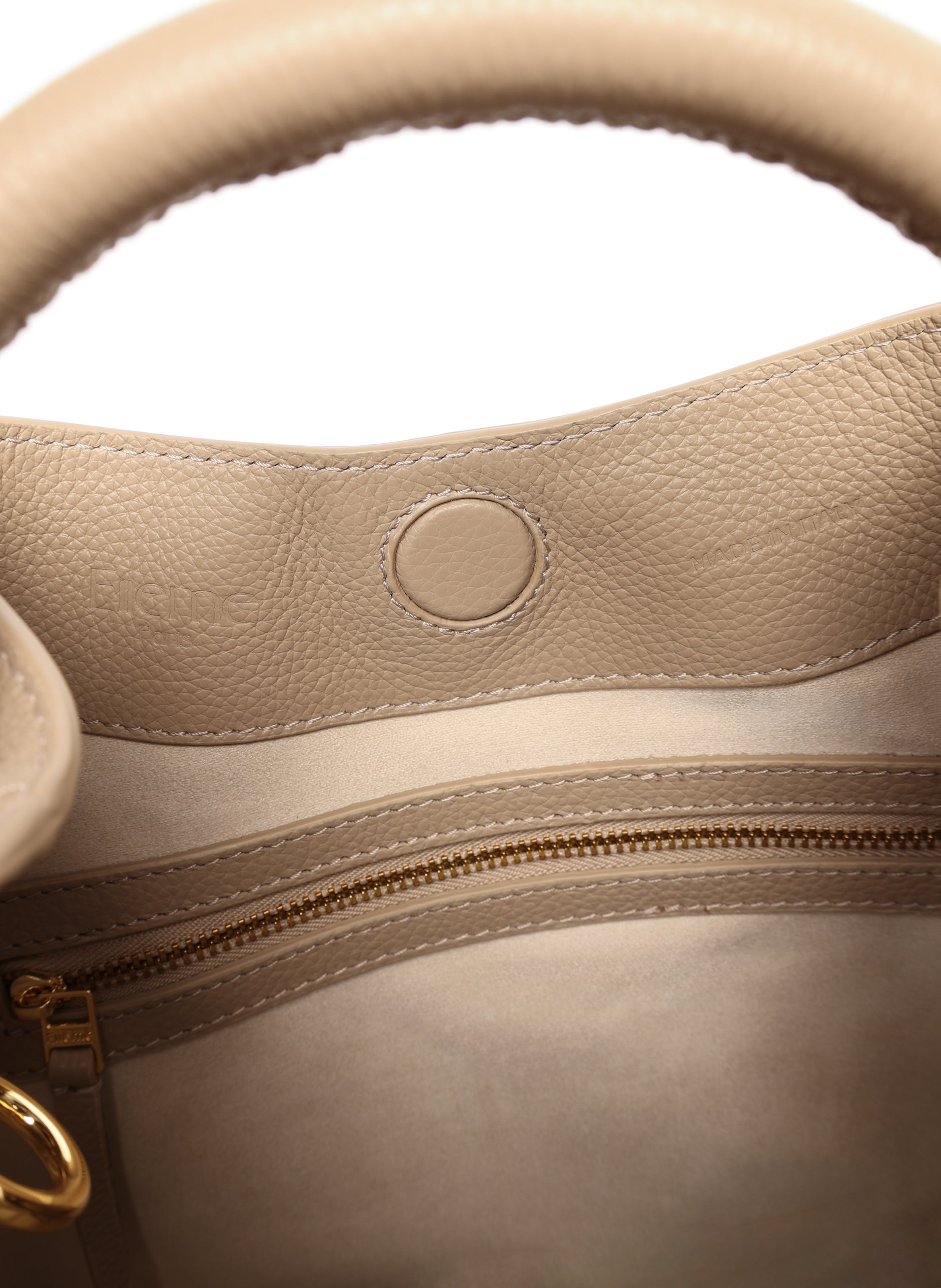 Raisin Pebbled Leather Taupe - 6
