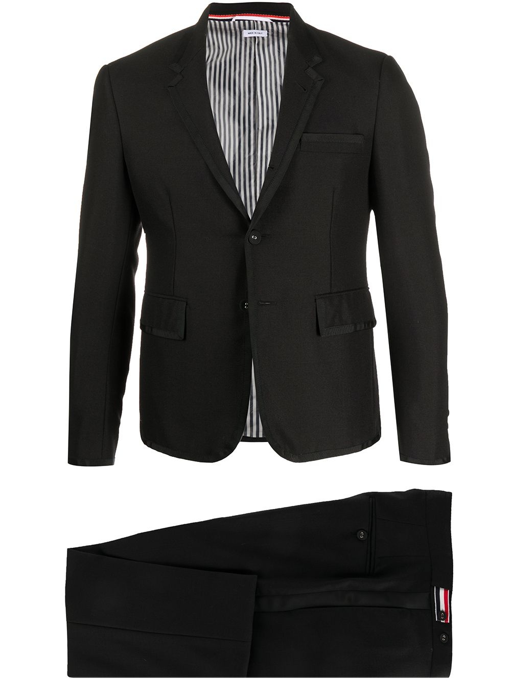 two-piece cavalry twill formal suit - 1