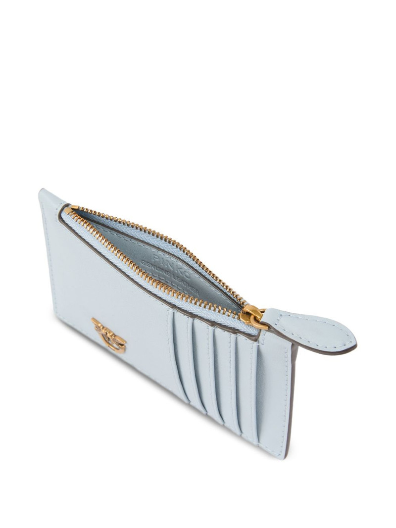 love birds zip leather wallet 3
