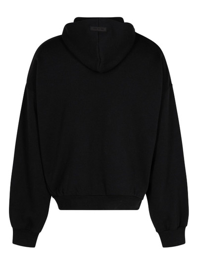 ESSENTIALS logo-print drop-shoulder hoodie outlook
