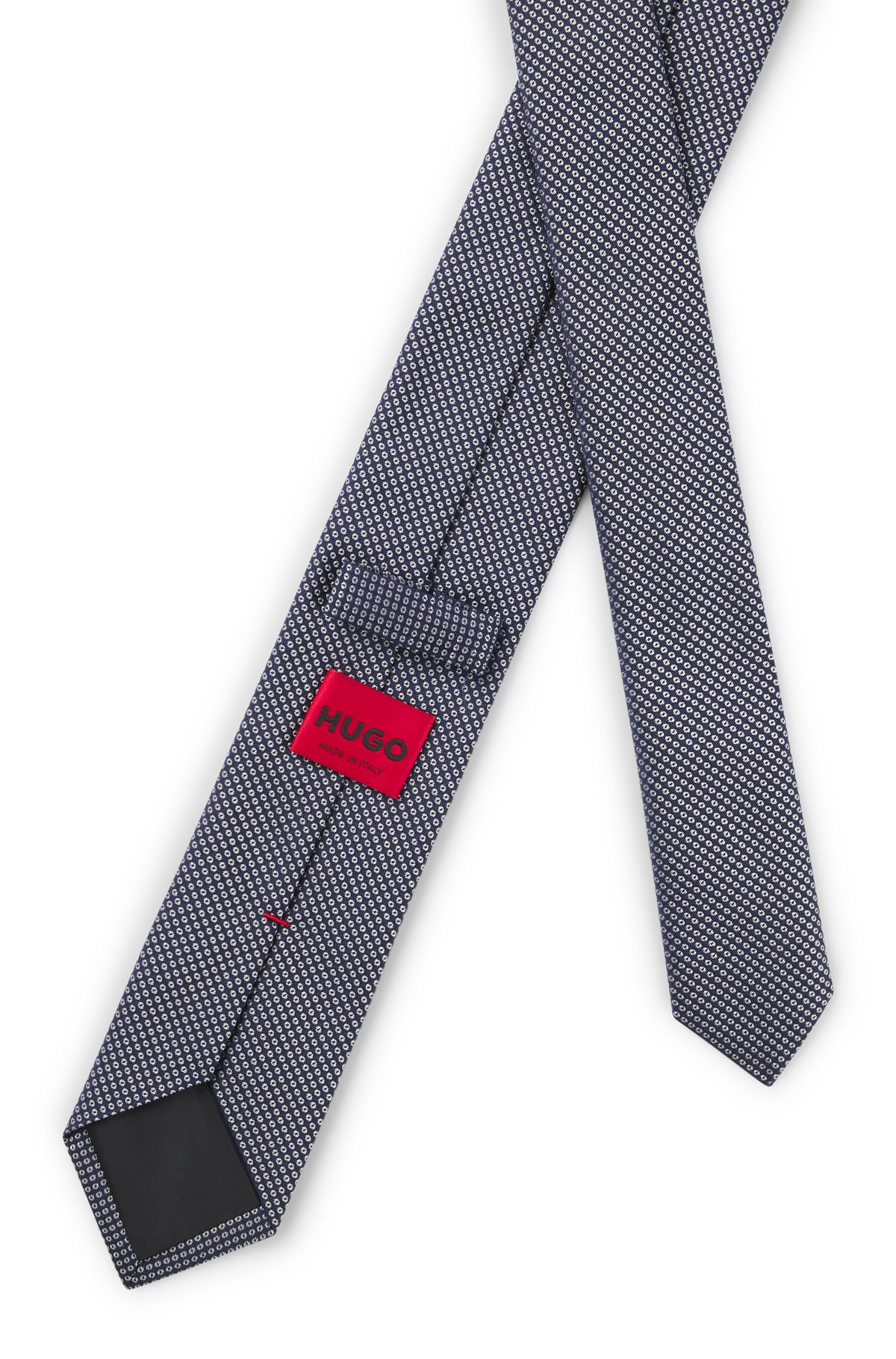 SILK TIE WITH SUBTLE JACQUARD PATTERN - 5
