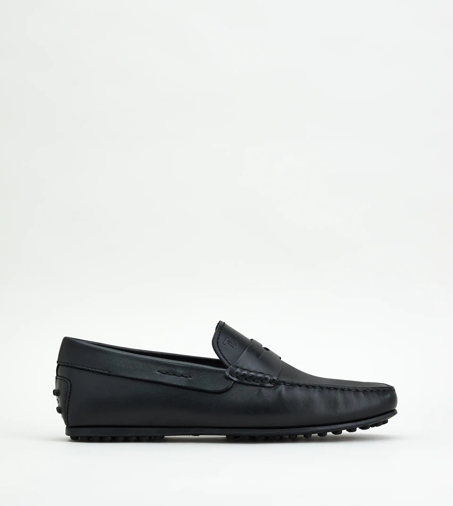 CITY GOMMINO DRIVING SHOES IN LEATHER - BLACK - 1