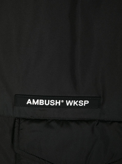 Ambush logo-print padded scarf outlook