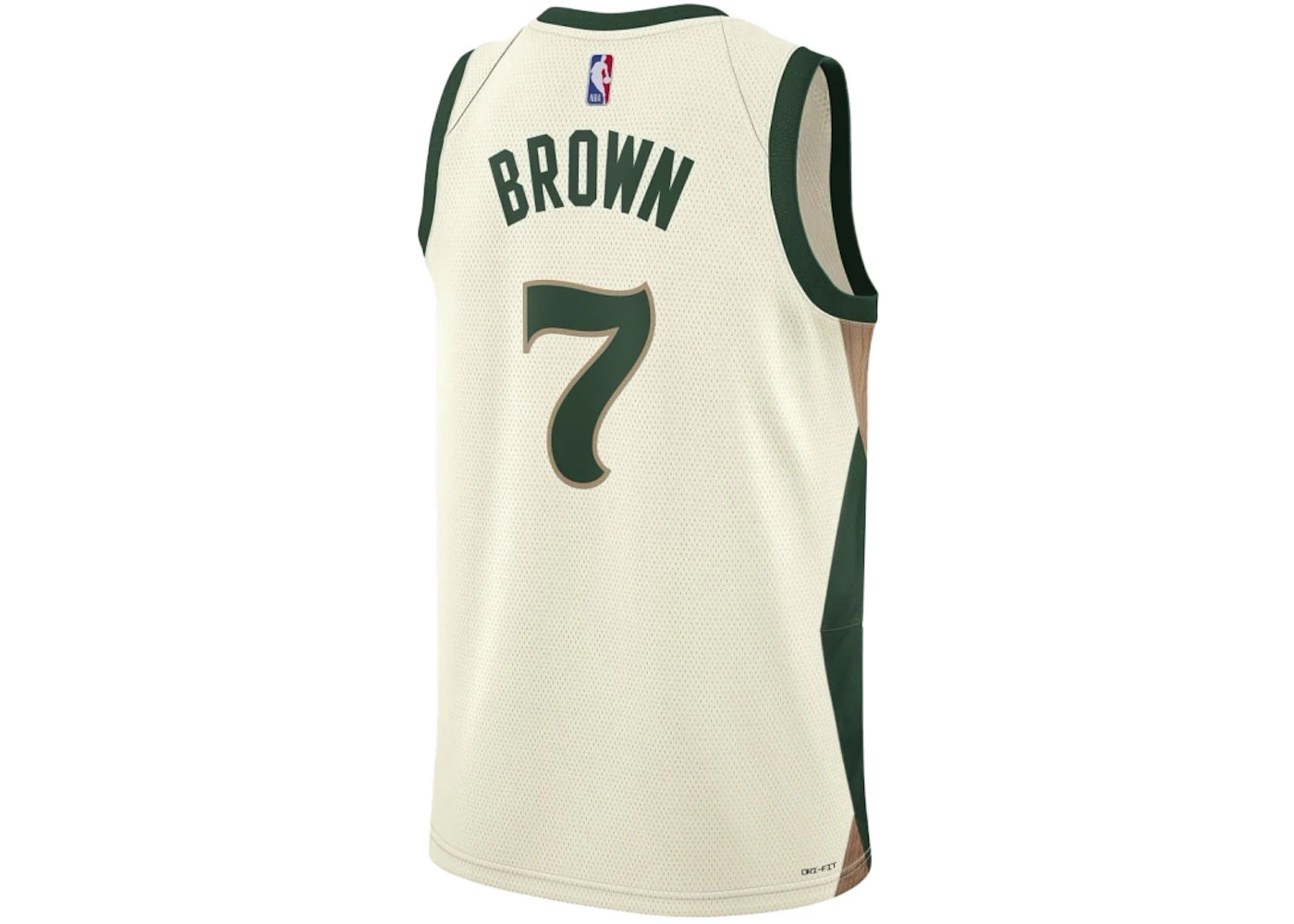 Nike Jaylen Brown NBA Boston Celtics Jersey White/Green - 2
