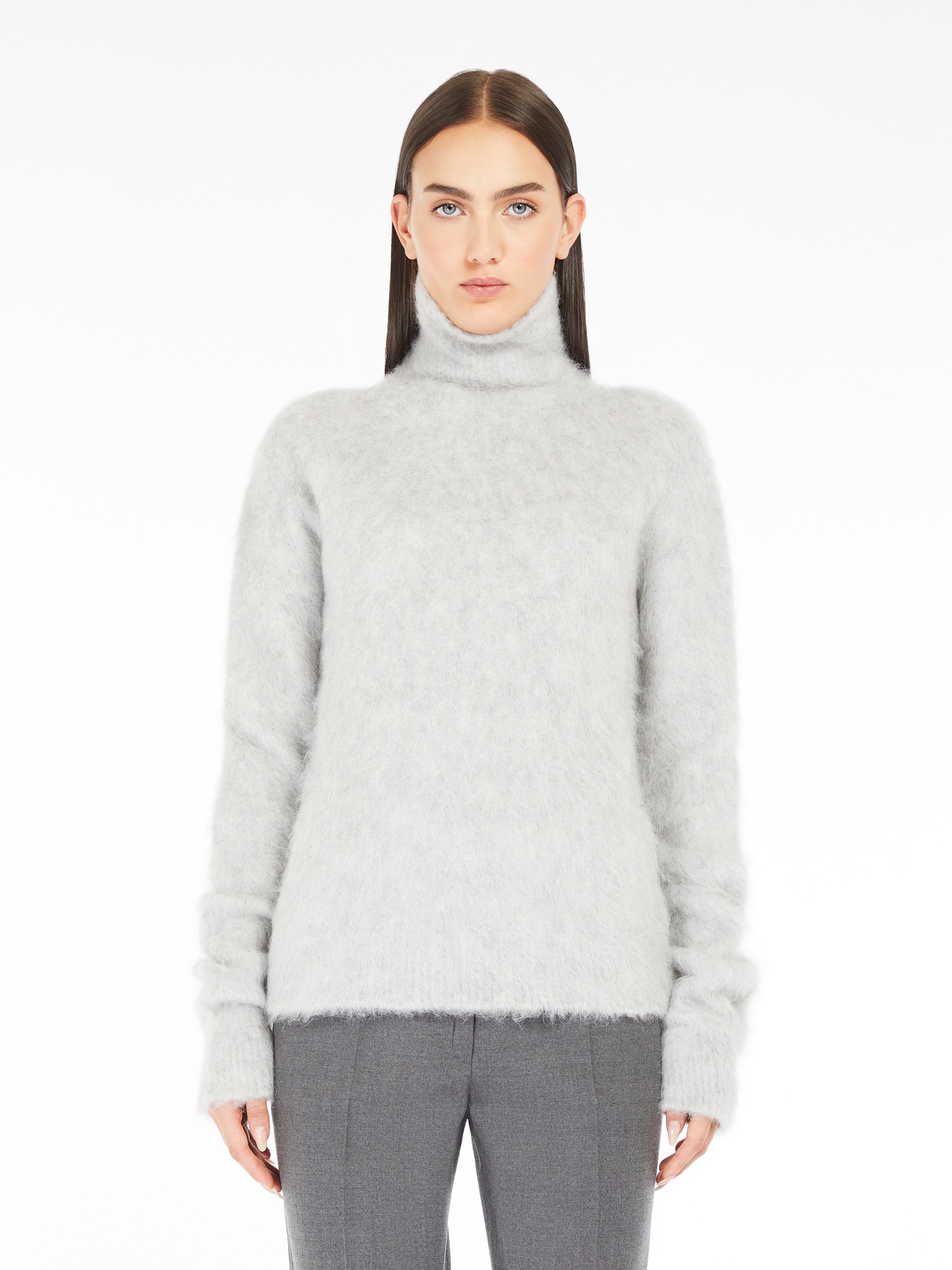 ELGAR Seamless alpaca-blend mock polo-neck sweater - 3