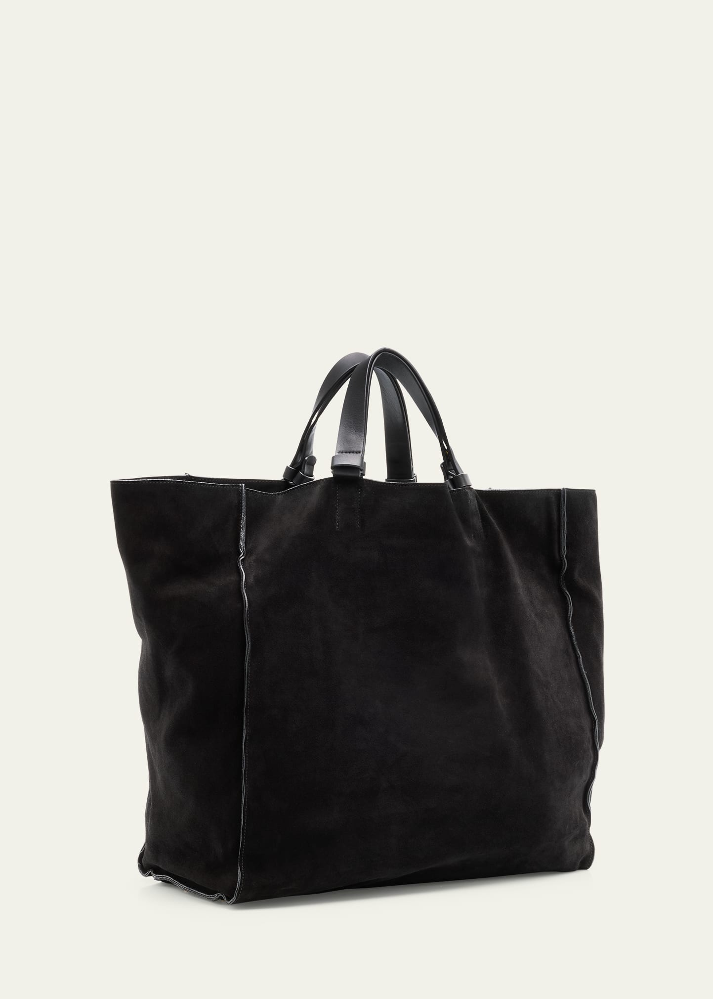 Men's Split Leather Tote Bag - 3