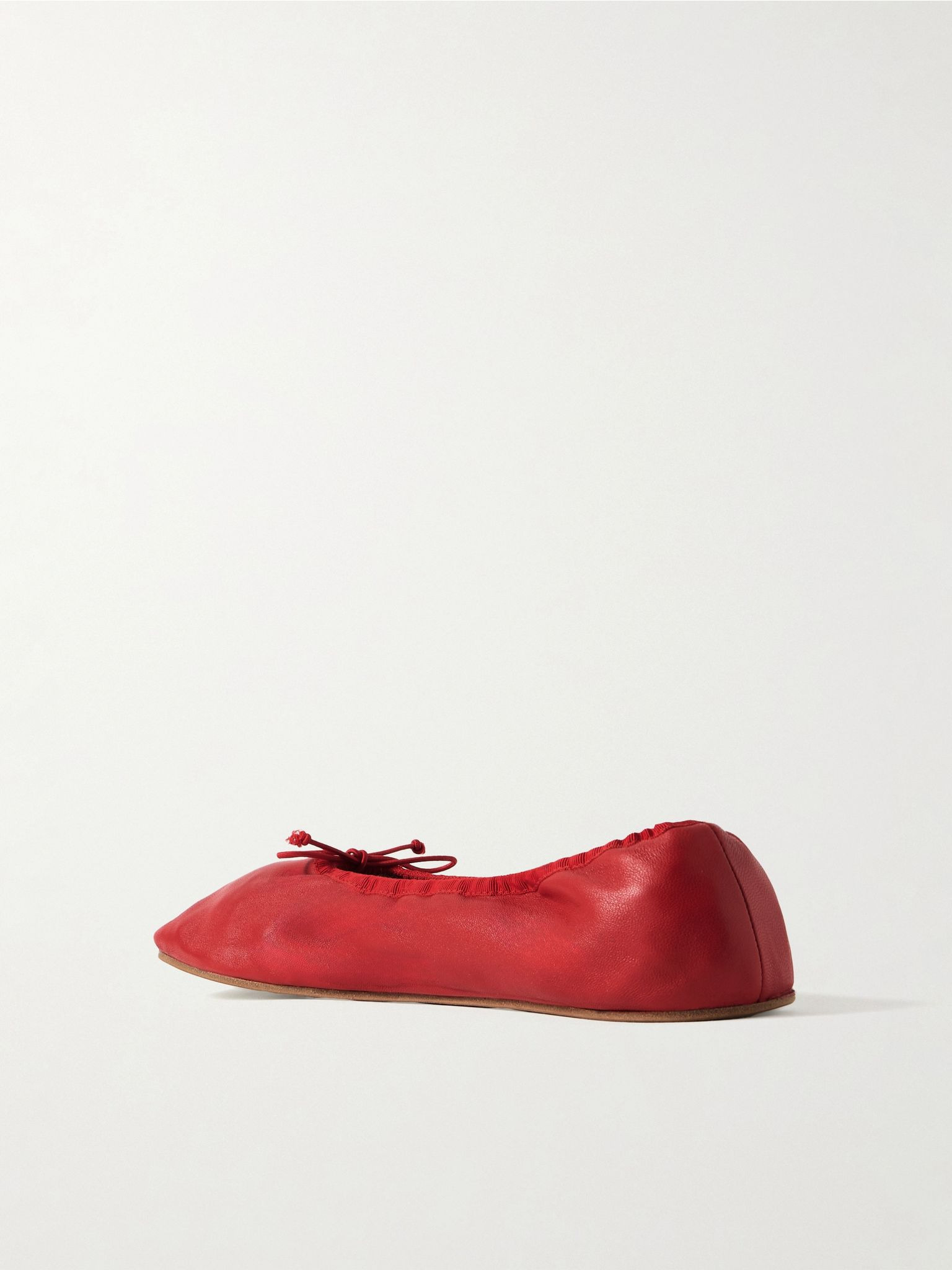 Leather ballet flats Red - 3