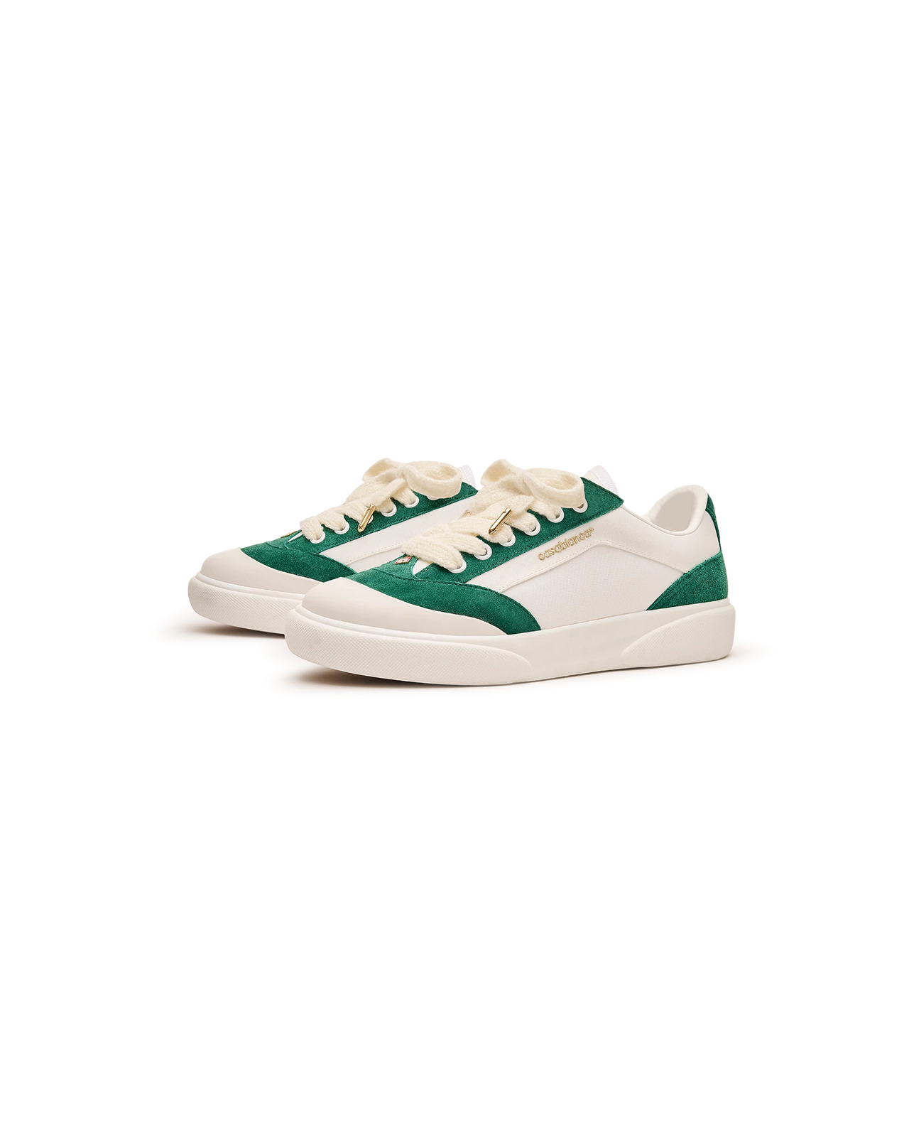 Men's Del Mar White & Green Sneaker | Casablanca Paris - 13