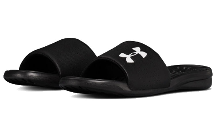 Under Armour Playmaker Fixed Strap Slippers Black 3000061-001 - 3