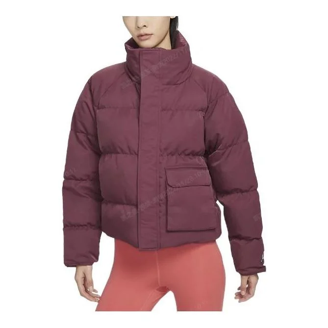 (WMNS) Air Jordan Windproof Warm Cotton Jacket 'Purple' DR0547-645 - 1