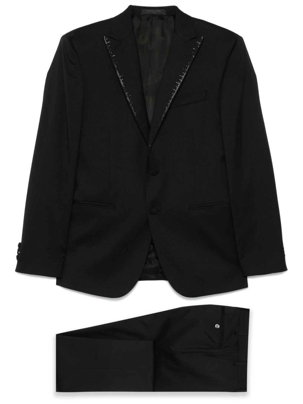 crystal-embellished dinner suit - 1