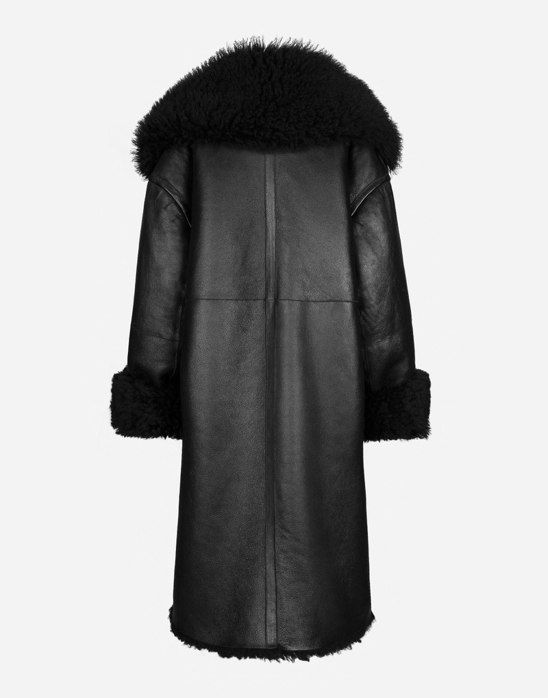 Dolce & Gabbana Double-breasted shearling coat outlook