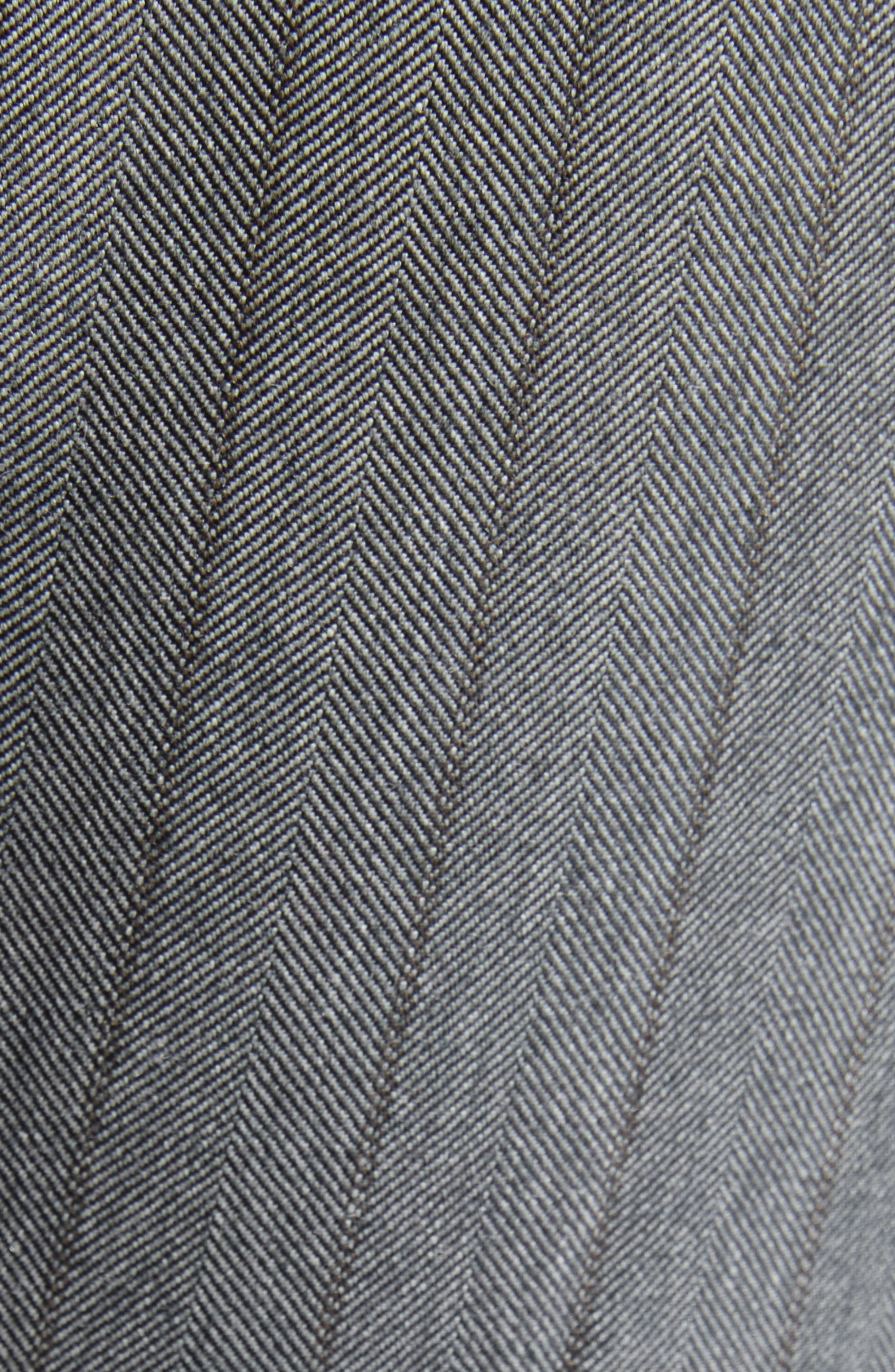 McQueen Herringbone Wool Pants in Grey at Nordstrom - 6
