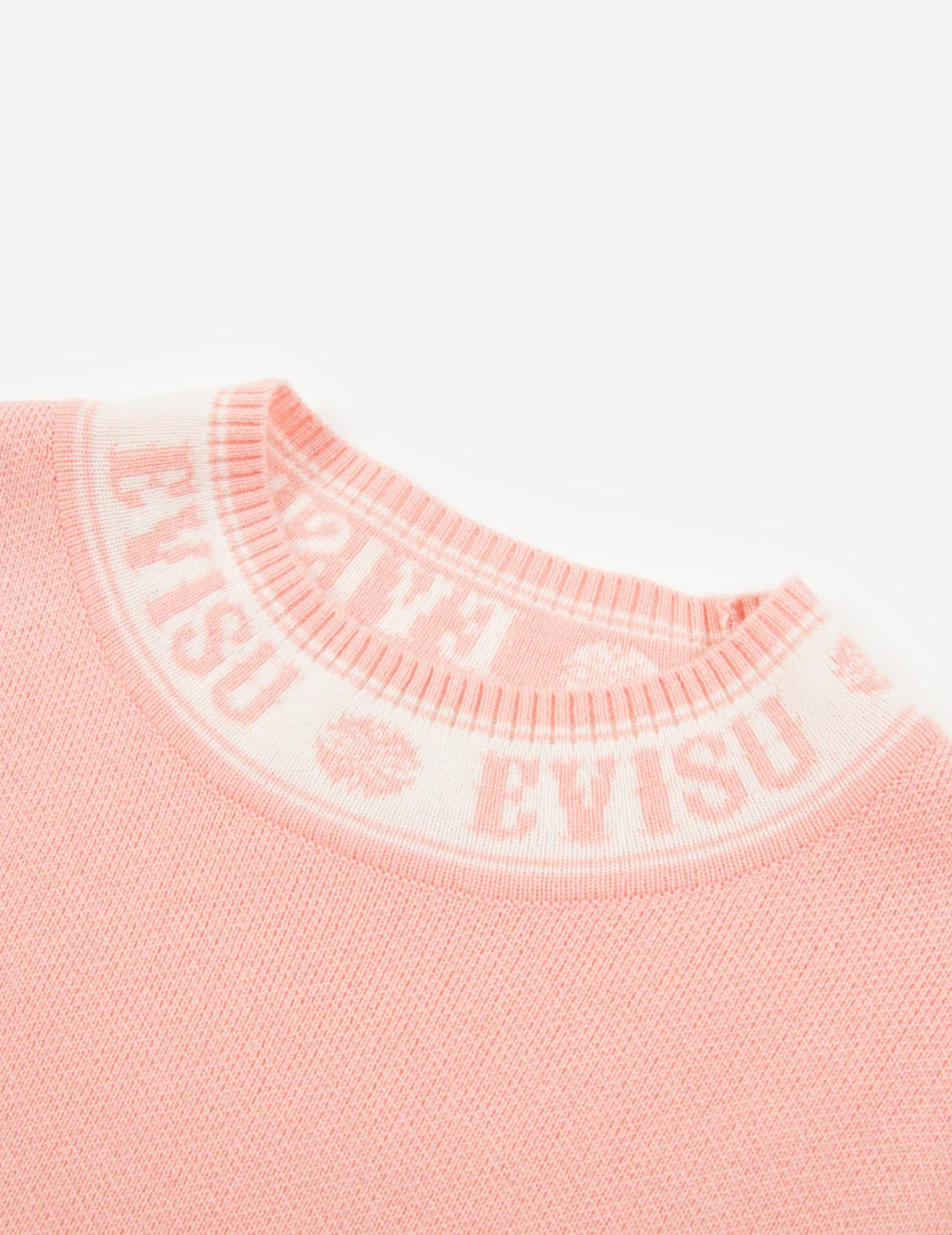 LOGO AND KAMON JACQUARD KNITTED SWEATER - 7