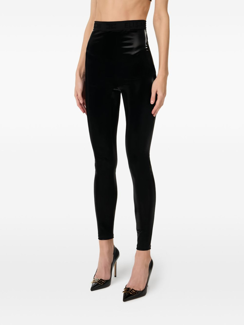logo-elasticated leggings 4