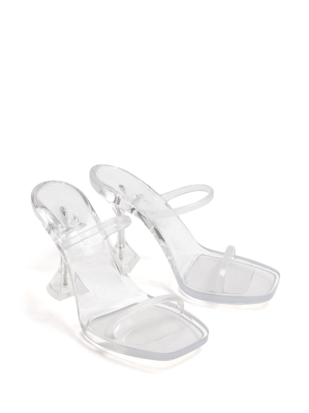 Brito 95mm clear mules - 2