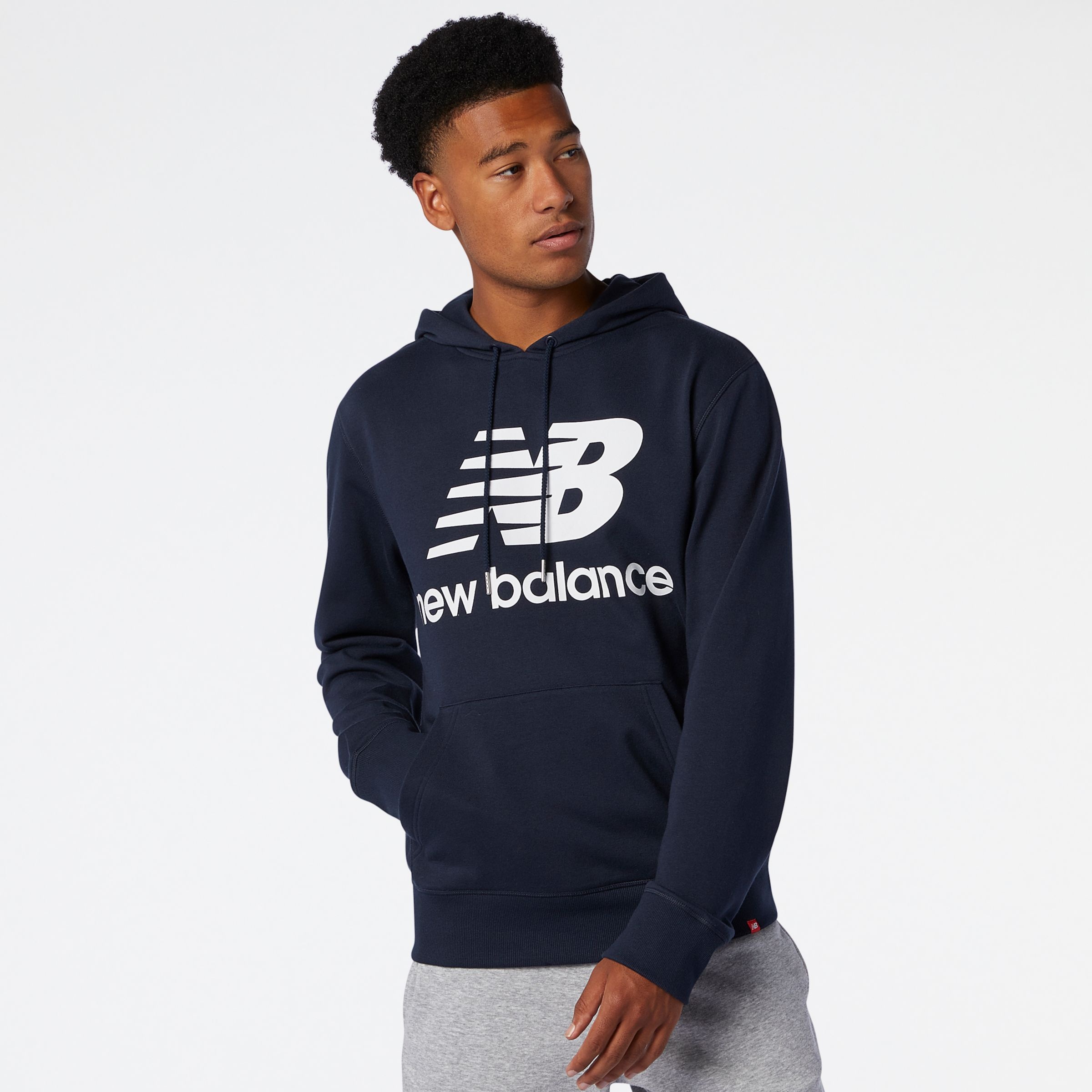 New balance essentials pullover hoodie hotsell