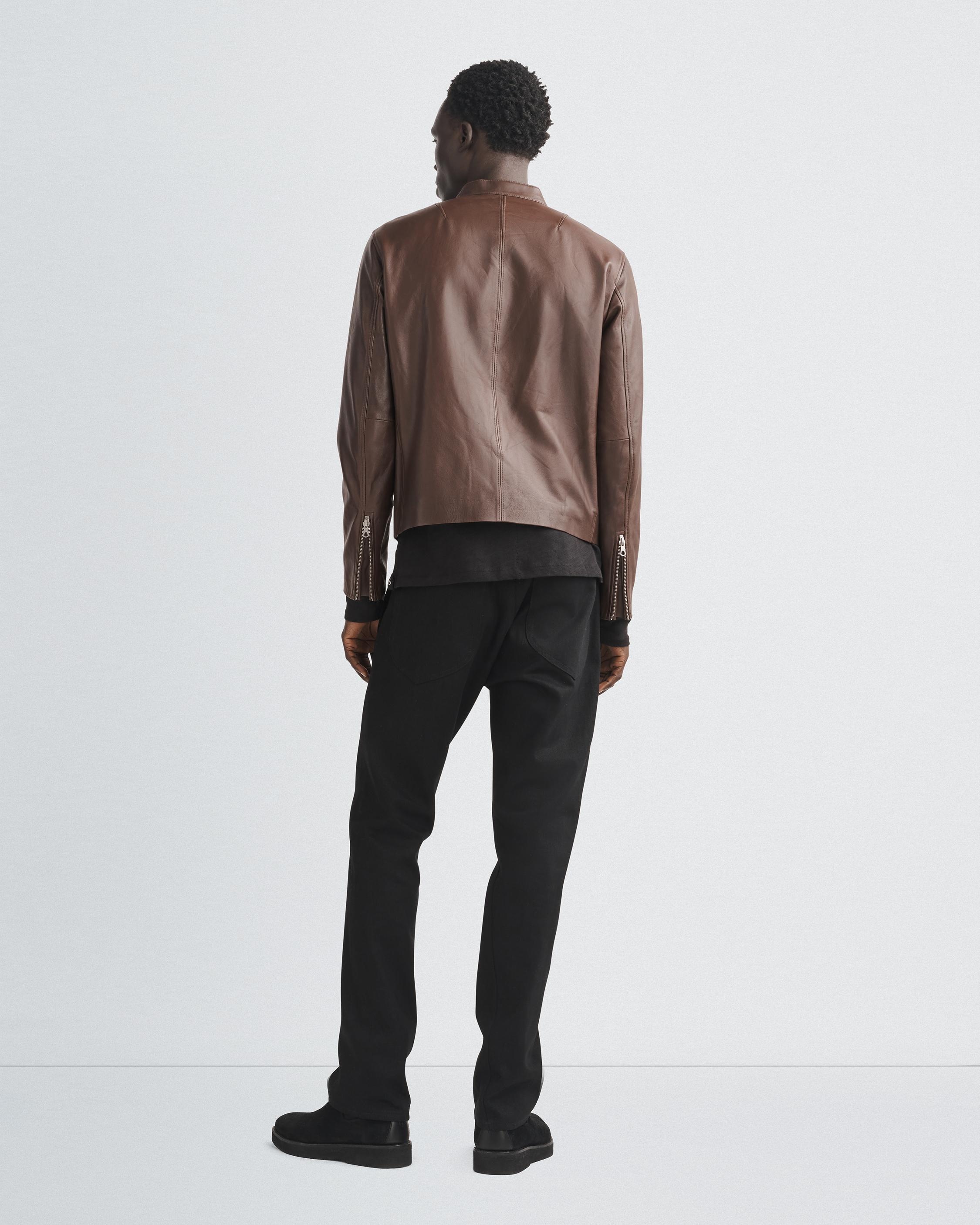 Archive Leather Café Racer
Slim Fit Jacket - 5
