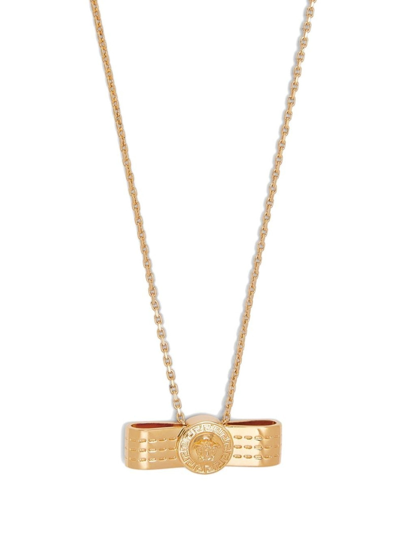 VERSACE bow-detail necklace outlook