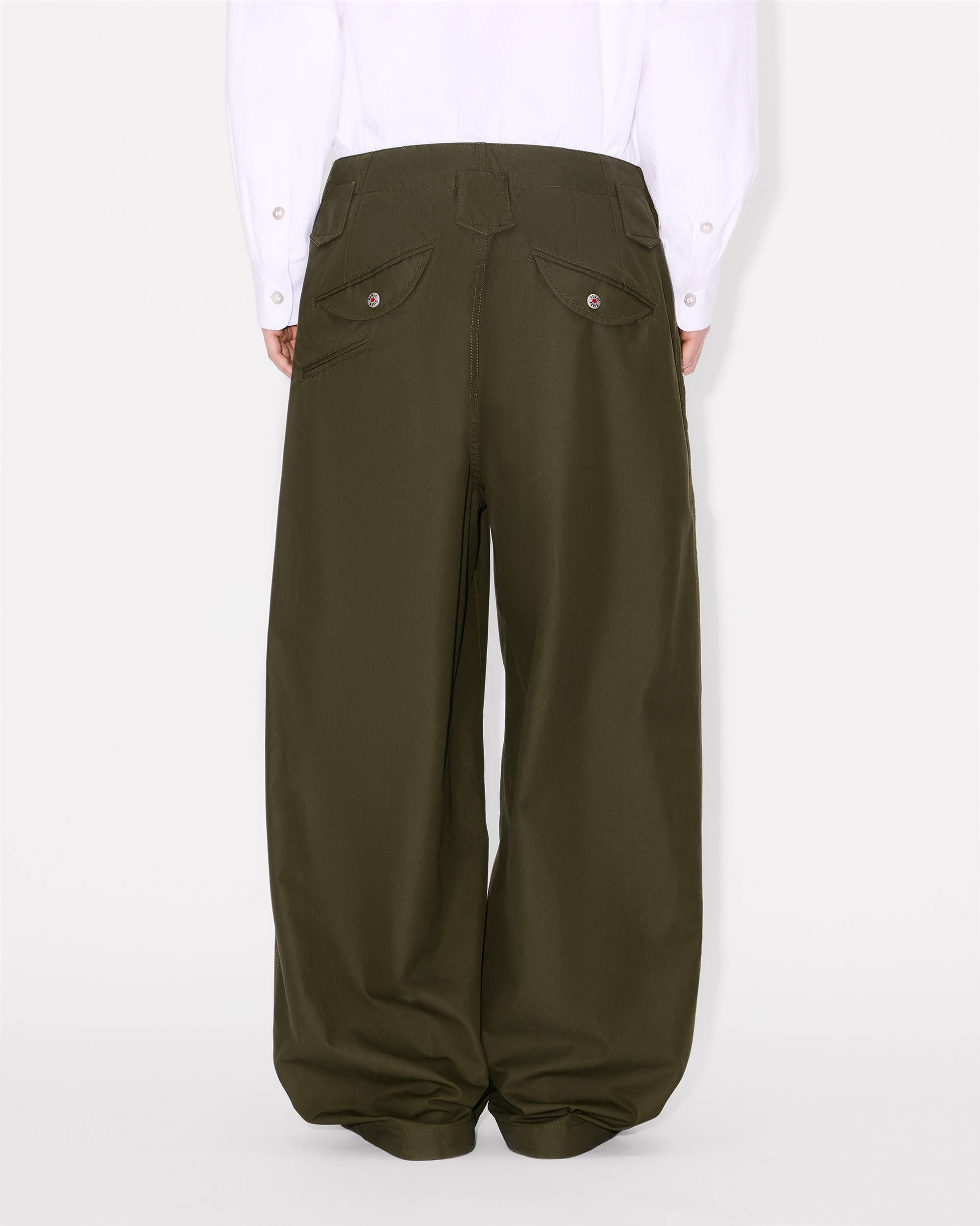 'KENZO Weave' double knee pants in cotton - 5