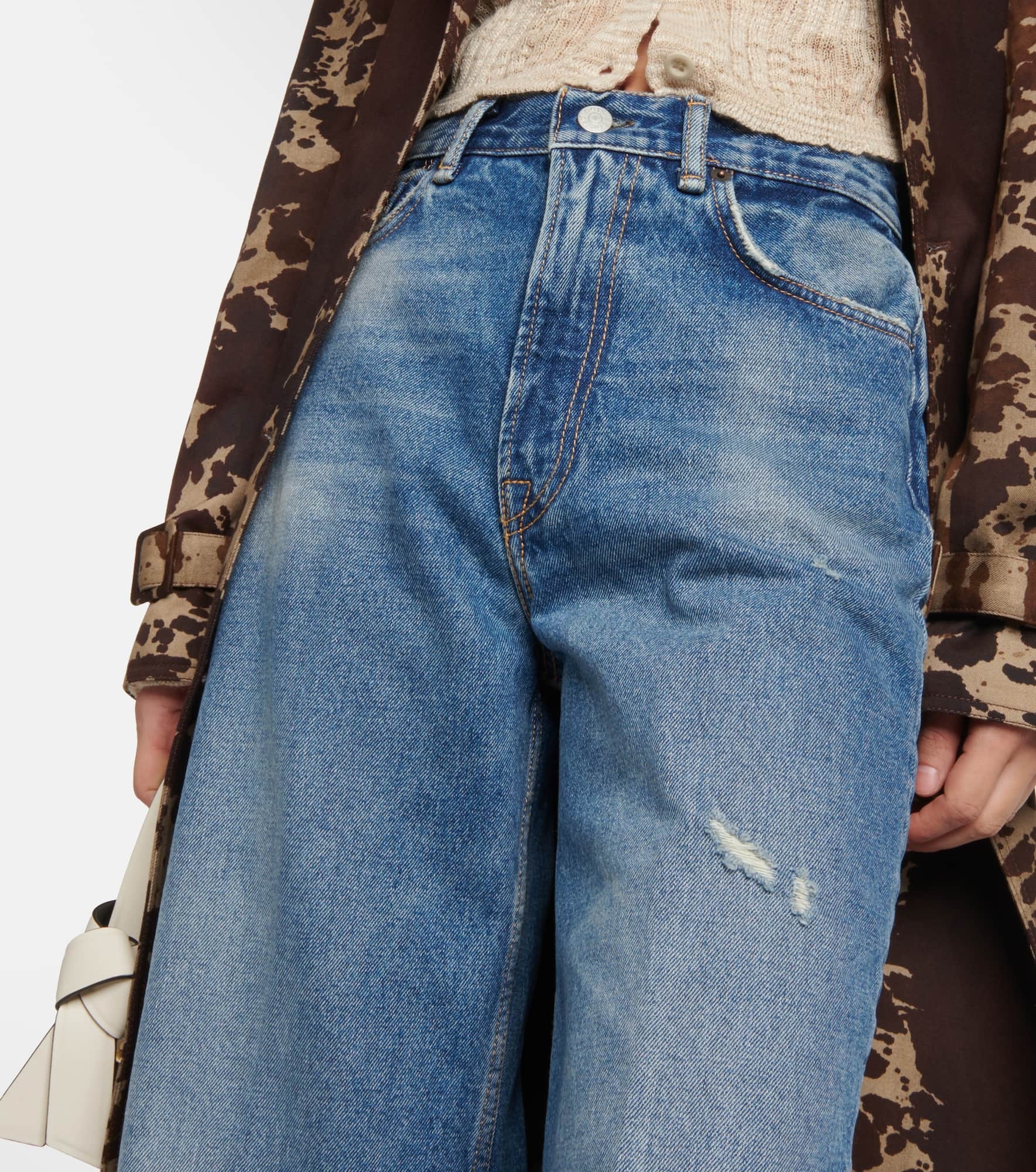 High-rise wide-leg jeans - 4