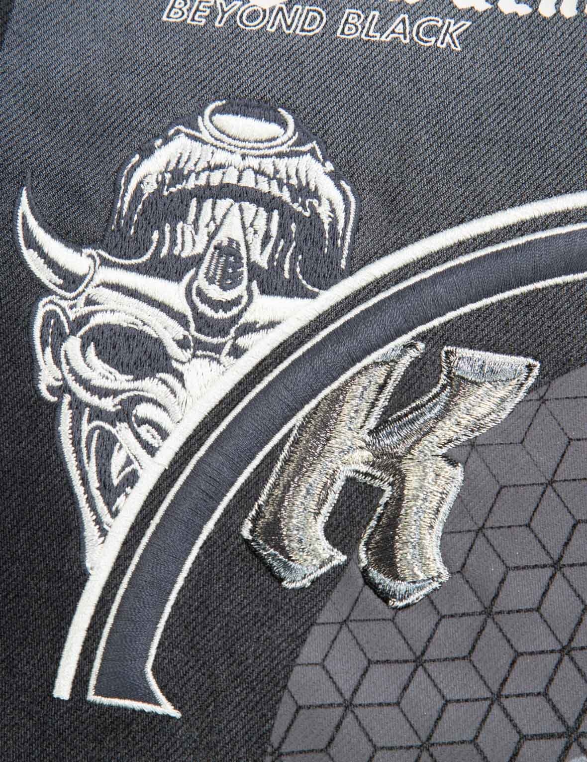 The Great Wave and Kamon Embroidery Denim Shirt Jacket - 15