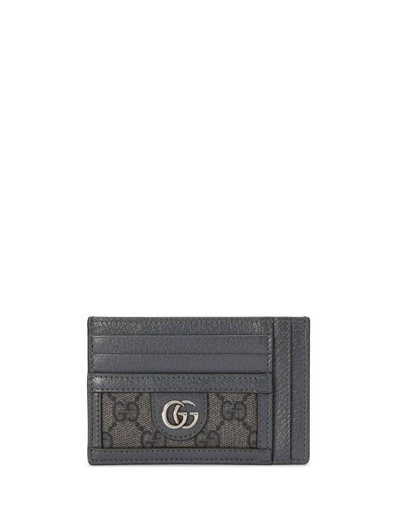 Ophidia leather-trim cardholder - 1