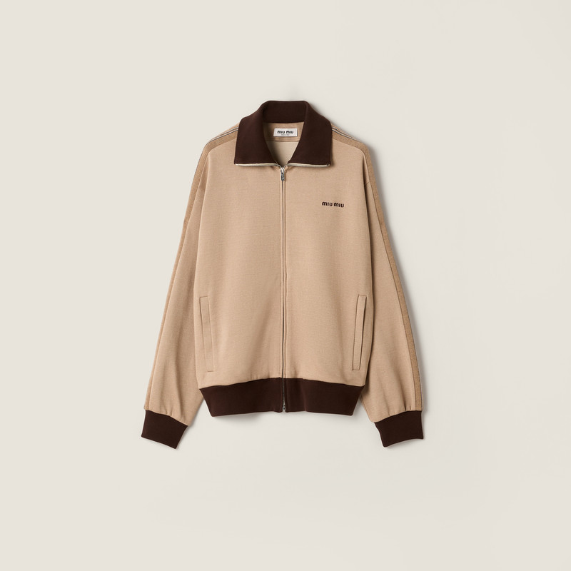 Jersey zipper sweatshirt 1