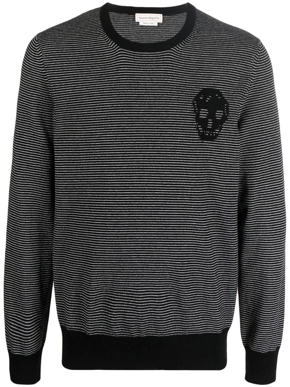 intarsia skull cashmere jumper - 1