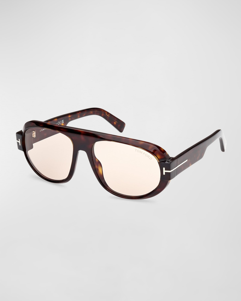 Men's Blake-02 Acetate Round Sunglasses 1