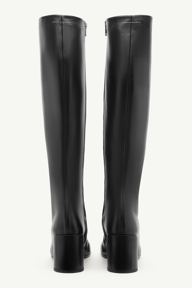 Stitch-out Leather Boots 3
