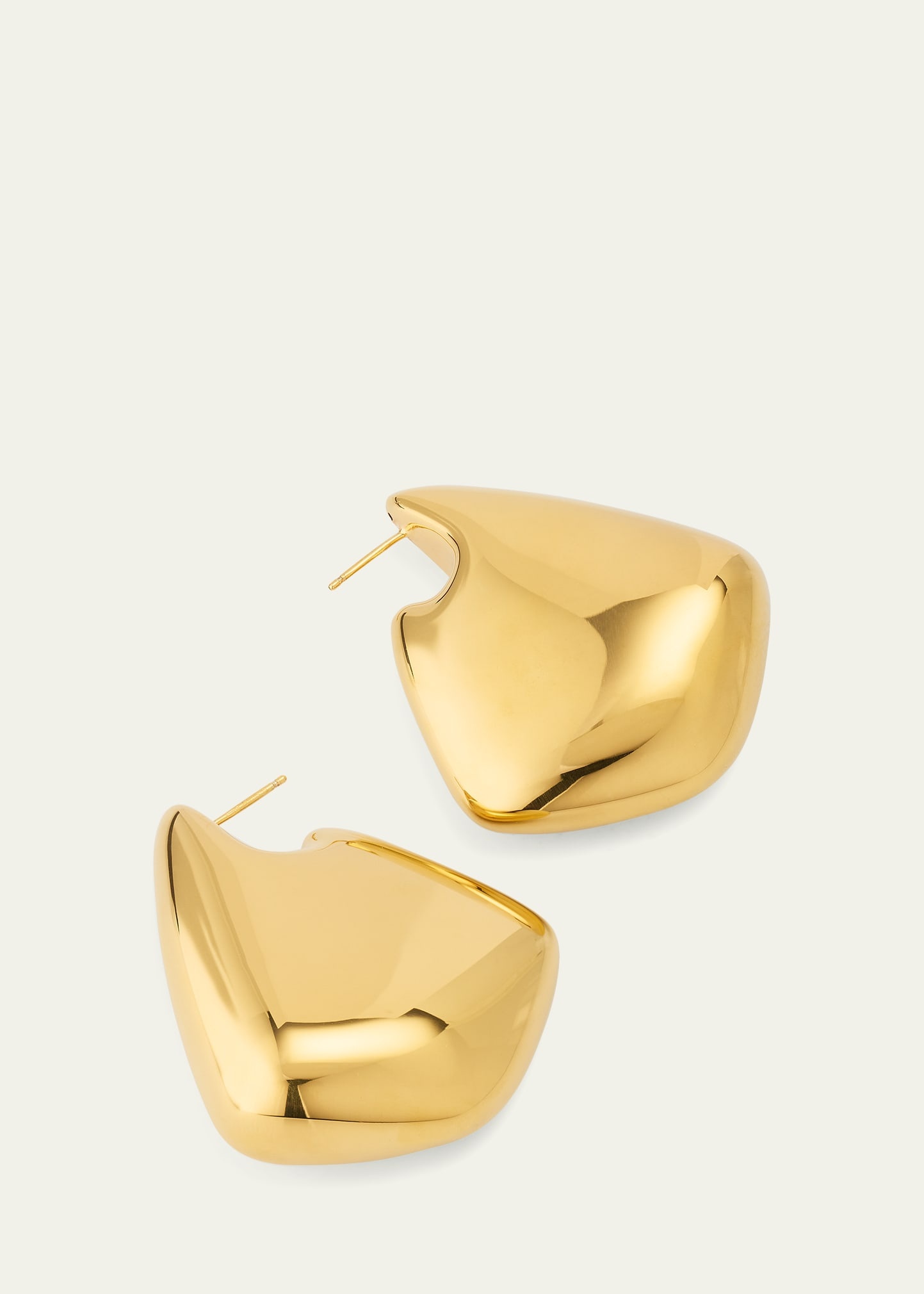 18K Gold-Plated Large Drop Earrings - 3