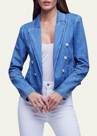 L'AGENCE Wayne Cropped Double-Breasted Jacket outlook