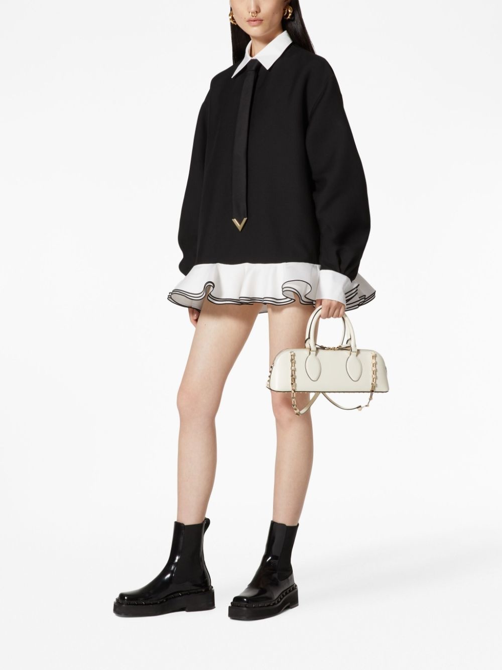 Valentino Rockstud East-West leather handbag | REVERSIBLE