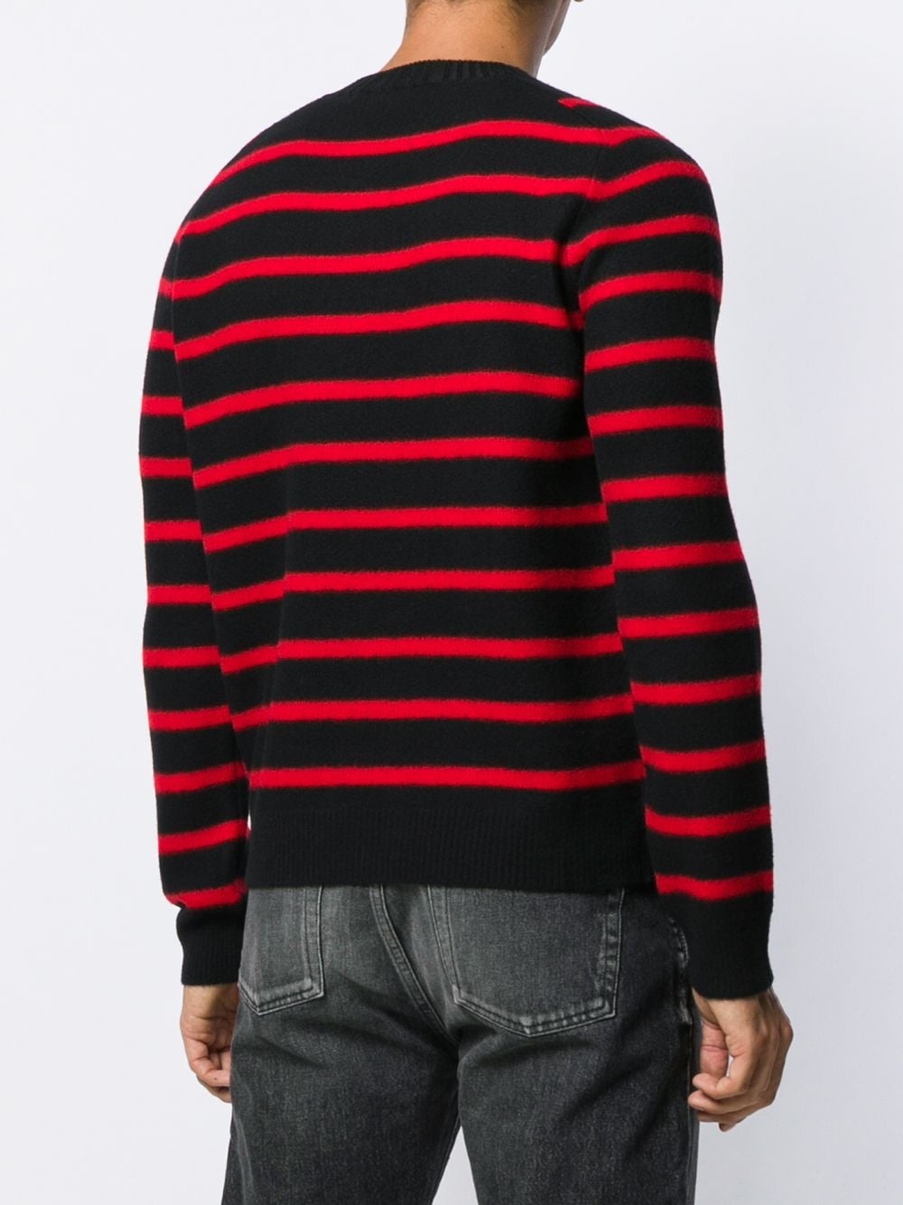 striped knitted jumper - 4