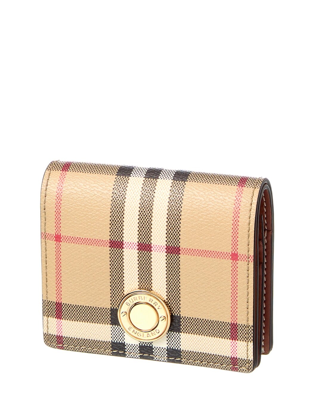 Burberry Check Small E-Canvas & Leather Card Case - 3