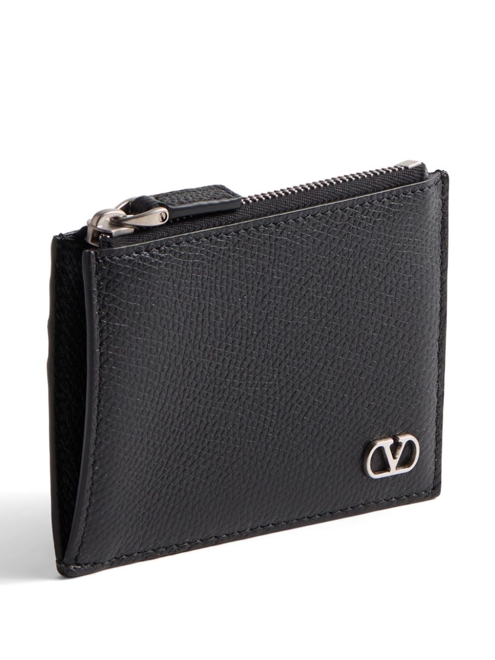 VLogo leather wallet - 3