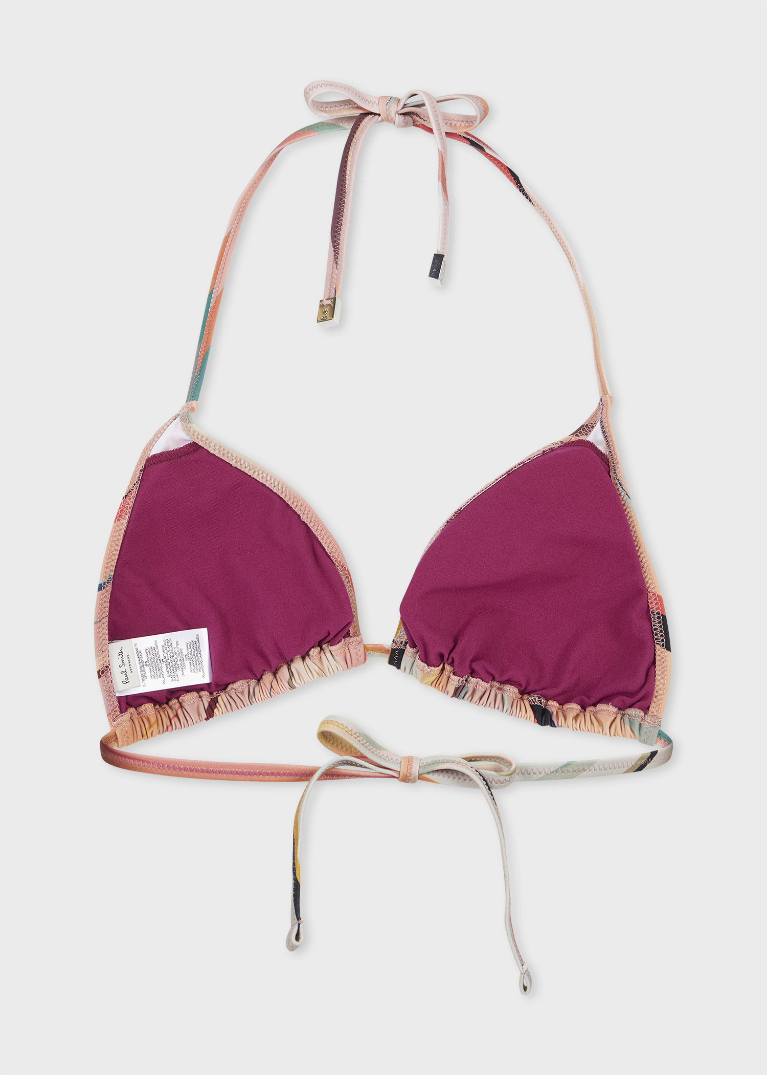 Women's 'Dusky Swirl' Triangle Bikini Top - 3
