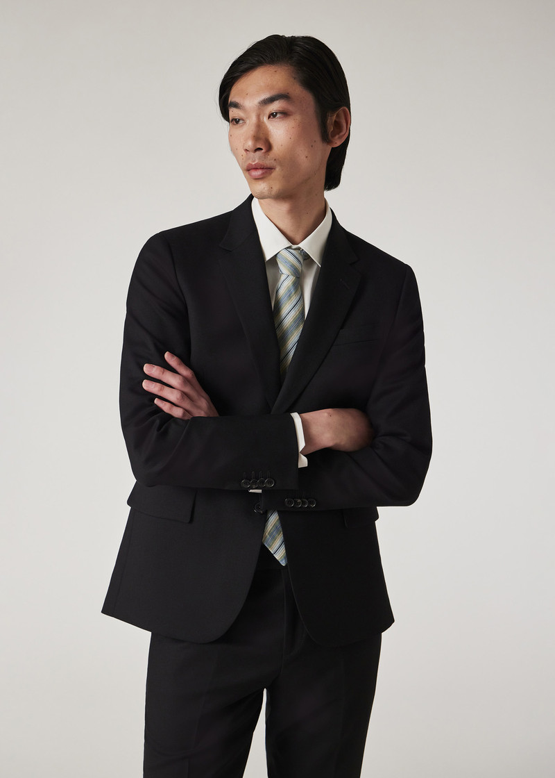 Tailored-Fit Wool Suit 6