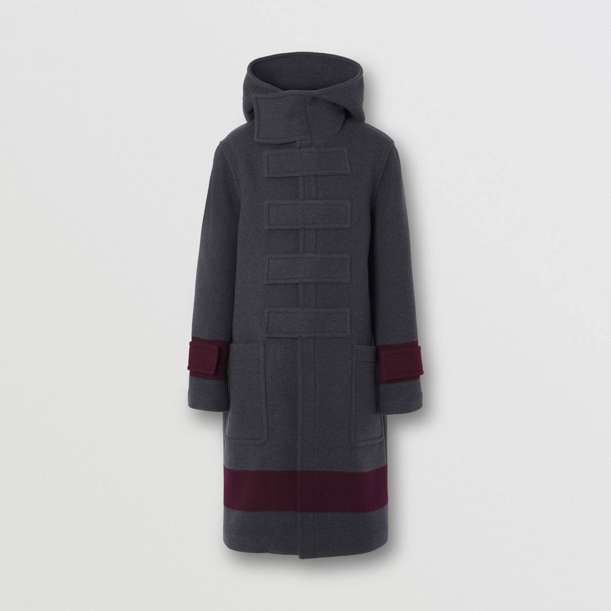 Striped Wool Duffle Coat - 3